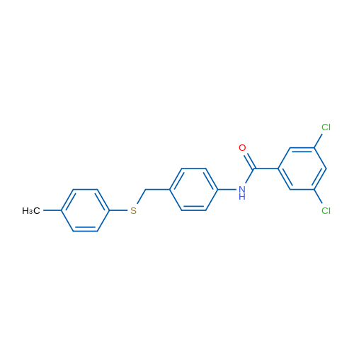 3,5-Dichloro-N-(4-{[(4-methylphenyl)sulfanyl]methyl}phenyl)benzamide 1g