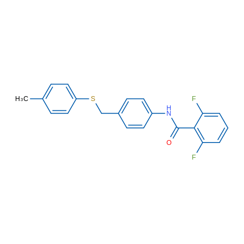 2,6-Difluoro-N-(4-{[(4-methylphenyl)sulfanyl]methyl}phenyl)benzamide 1g