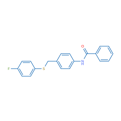 N-(4-{[(4-fluorophenyl)sulfanyl]methyl}phenyl)benzamide 1g