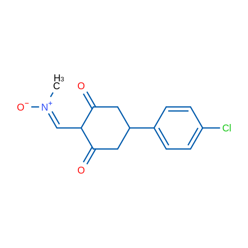 (E)-{[4-(4-chlorophenyl)-2,6-dioxocyclohexyl]methylidene}(methyl)oxidoazanium 1g