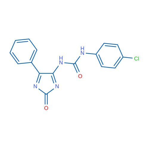 1-(4-Chlorophenyl)-3-(2-oxo-5-phenyl-2H-imidazol-4-yl)urea 1g