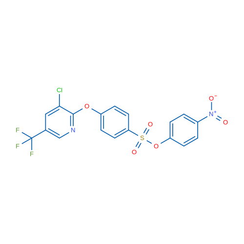 4-Nitrophenyl 4-{[3-chloro-5-(trifluoromethyl)pyridin-2-yl]oxy}benzene-1-sulfonate 1g
