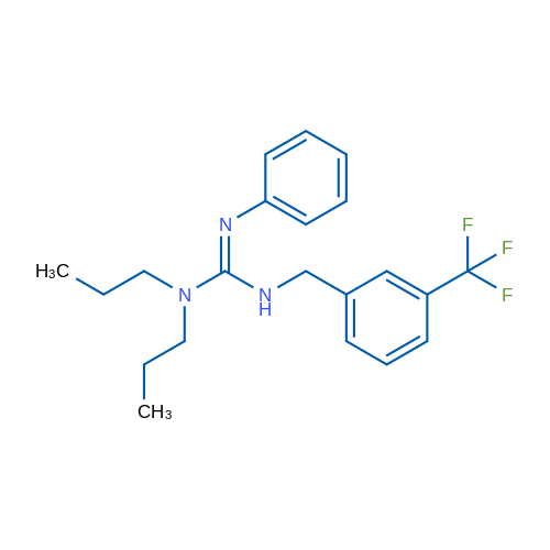(E)-N''-Phenyl-N',N'-dipropyl-N-{[3-(trifluoromethyl)phenyl]methyl}guanidine 1g