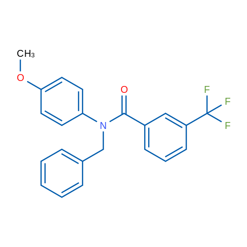 N-Benzyl-N-(4-methoxyphenyl)-3-(trifluoromethyl)benzamide 1g