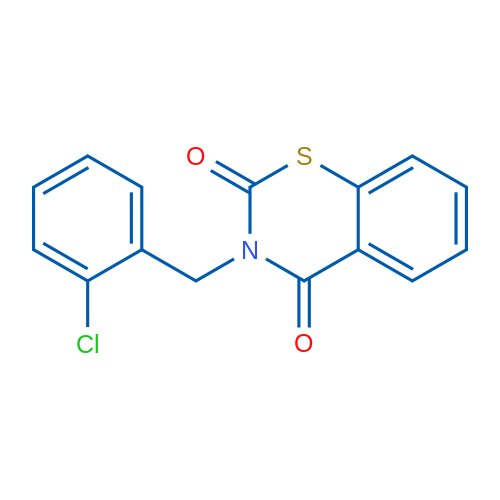 3-[(2-Chlorophenyl)methyl]-3,4-dihydro-2H-1,3-benzothiazine-2,4-dione 1g