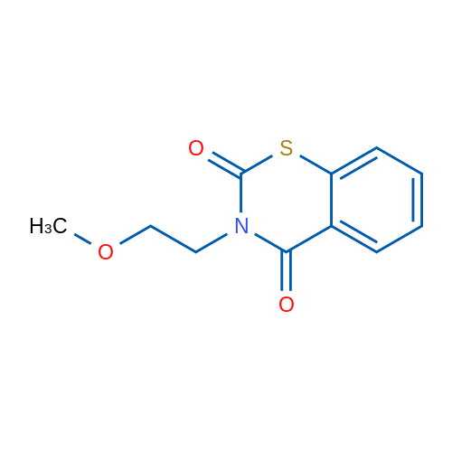 3-(2-Methoxyethyl)-3,4-dihydro-2H-1,3-benzothiazine-2,4-dione 1g