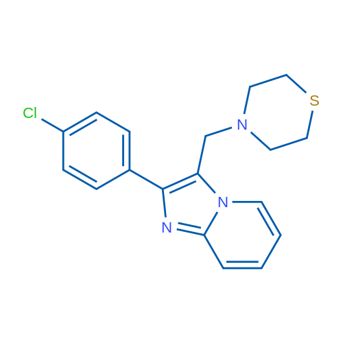 4-{[2-(4-chlorophenyl)imidazo[1,2-a]pyridin-3-yl]methyl}thiomorpholine 1g