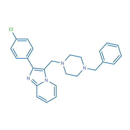 1-Benzyl-4-{[2-(4-chlorophenyl)imidazo[1,2-a]pyridin-3-yl]methyl}piperazine 1g