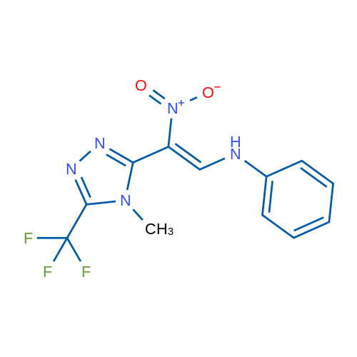 N-[(Z)-2-[4-Methyl-5-(trifluoromethyl)-4H-1,2,4-triazol-3-yl]-2-nitroethenyl]aniline 1g
