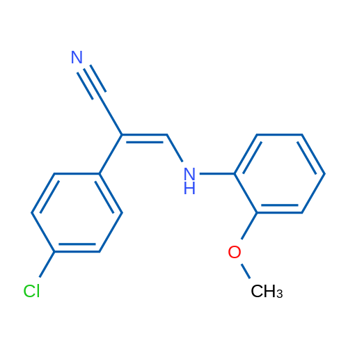 (2E)-2-(4-Chlorophenyl)-3-[(2-methoxyphenyl)amino]prop-2-enenitrile 1g