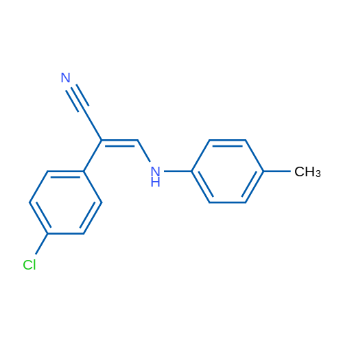 (2E)-2-(4-Chlorophenyl)-3-[(4-methylphenyl)amino]prop-2-enenitrile 1g