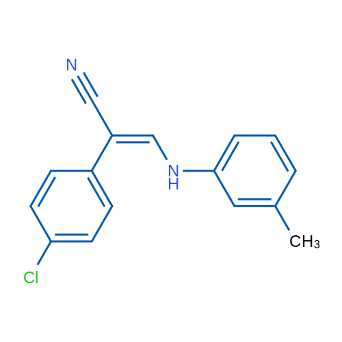(2E)-2-(4-Chlorophenyl)-3-[(3-methylphenyl)amino]prop-2-enenitrile 1g
