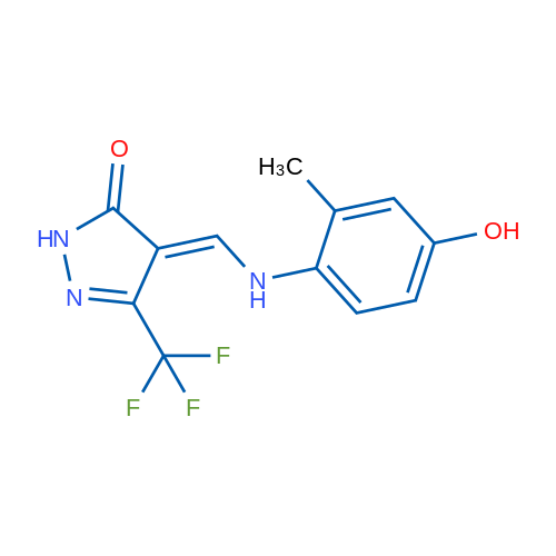 4-{[(4-hydroxy-2-methylphenyl)amino]methylidene}-3-(trifluoromethyl)-4,5-dihydro-1H-pyrazol-5-one 1g