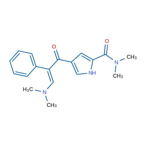 4-[(2E)-3-(Dimethylamino)-2-phenylprop-2-enoyl]-N,N-dimethyl-1H-pyrrole-2-carboxamide 1g