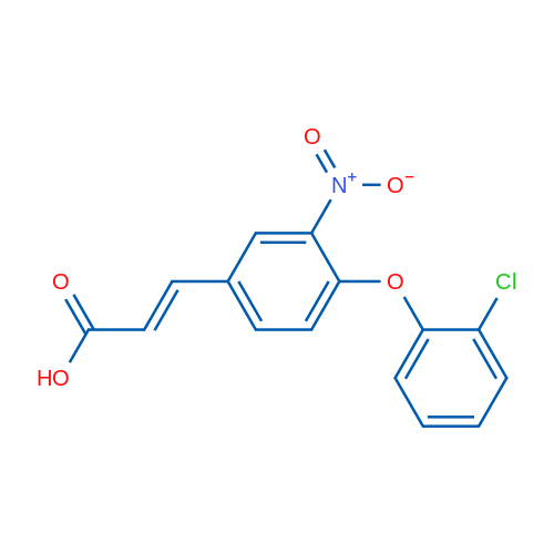 (2E)-3-[4-(2-Chlorophenoxy)-3-nitrophenyl]prop-2-enoic acid 1g