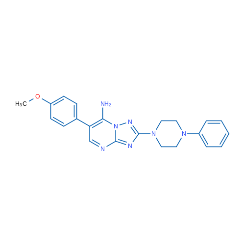 6-(4-Methoxyphenyl)-2-(4-phenylpiperazin-1-yl)-[1,2,4]triazolo[1,5-a]pyrimidin-7-amine 1g