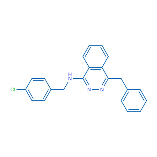 4-Benzyl-N-[(4-chlorophenyl)methyl]phthalazin-1-amine 50mg