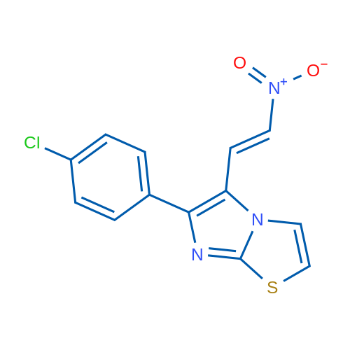 6-(4-Chlorophenyl)-5-[(E)-2-nitroethenyl]imidazo[2,1-b][1,3]thiazole 1g