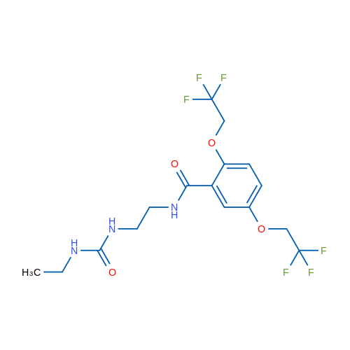 N-{2-[(ethylcarbamoyl)amino]ethyl}-2,5-bis(2,2,2-trifluoroethoxy)benzamide 1g