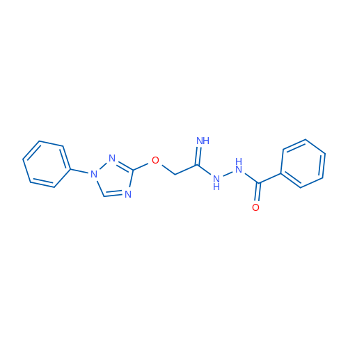 N'-{2-[(1-phenyl-1H-1,2,4-triazol-3-yl)oxy]ethanimidoyl}benzohydrazide 1g