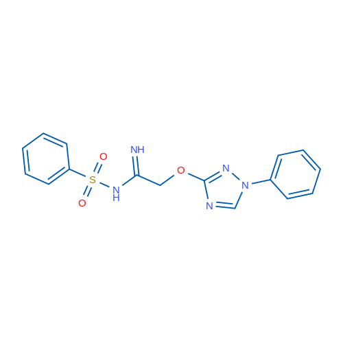N-(Benzenesulfonyl)-2-[(1-phenyl-1H-1,2,4-triazol-3-yl)oxy]ethanimidamide 1g
