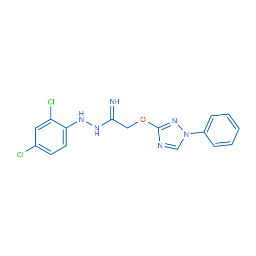 N-[(2,4-Dichlorophenyl)amino]-2-[(1-phenyl-1H-1,2,4-triazol-3-yl)oxy]ethanimidamide 1g