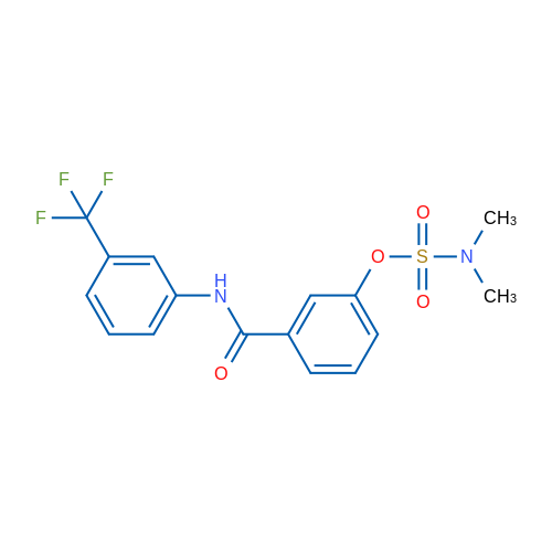 3-{[3-(trifluoromethyl)phenyl]carbamoyl}phenyl N,N-dimethylsulfamate 1g