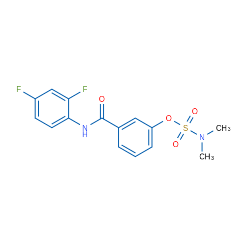 3-[(2,4-Difluorophenyl)carbamoyl]phenyl N,N-dimethylsulfamate 1g