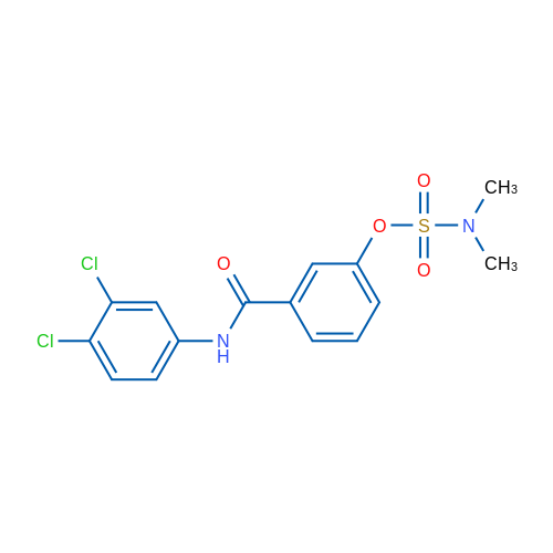 3-[(3,4-Dichlorophenyl)carbamoyl]phenyl N,N-dimethylsulfamate 1g