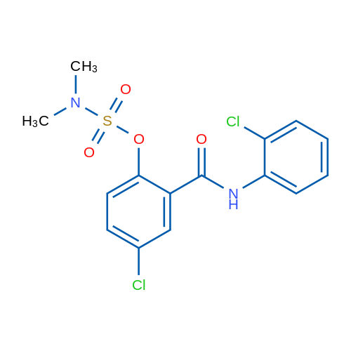 4-Chloro-2-[(2-chlorophenyl)carbamoyl]phenyl N,N-dimethylsulfamate 1g