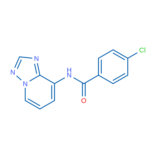 4-Chloro-N-{[1,2,4]triazolo[1,5-a]pyridin-8-yl}benzamide 1g