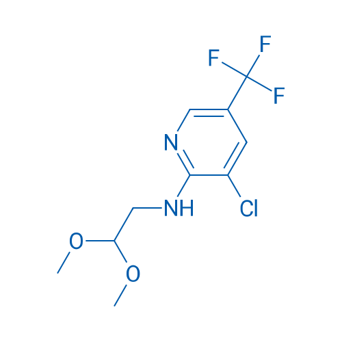 3-Chloro-N-(2,2-dimethoxyethyl)-5-(trifluoromethyl)pyridin-2-amine 1g