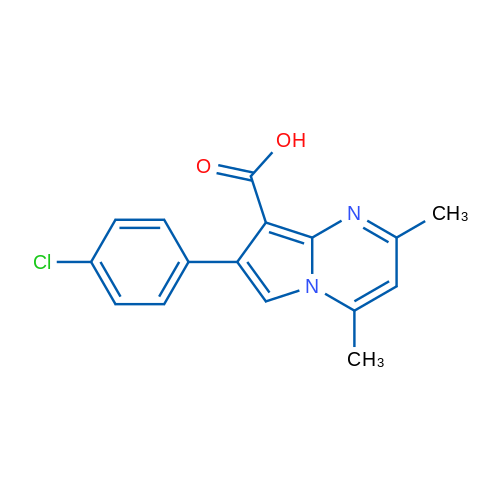 7-(4-Chlorophenyl)-2,4-dimethylpyrrolo[1,2-a]pyrimidine-8-carboxylic acid 1g