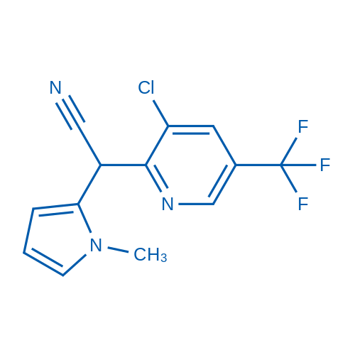2-[3-Chloro-5-(trifluoromethyl)pyridin-2-yl]-2-(1-methyl-1H-pyrrol-2-yl)acetonitrile 5mg