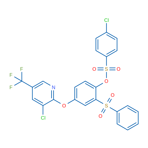 2-(Benzenesulfonyl)-4-{[3-chloro-5-(trifluoromethyl)pyridin-2-yl]oxy}phenyl 4-chlorobenzene-1-sulfonate 1g