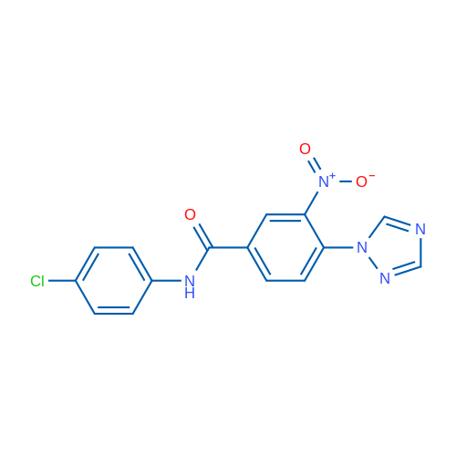 N-(4-Chlorophenyl)-3-nitro-4-(1H-1,2,4-triazol-1-yl)benzamide 1g