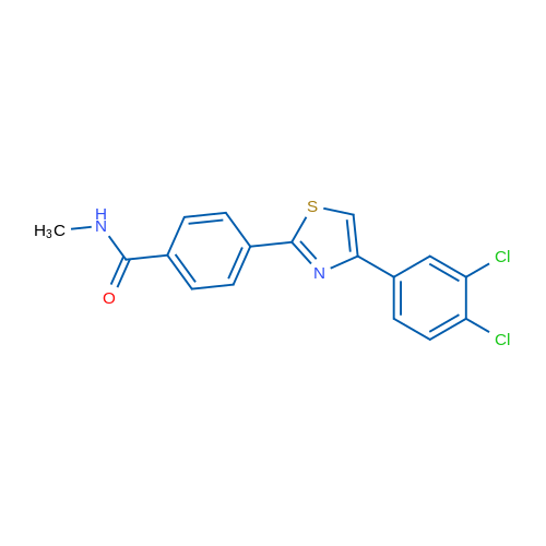4-[4-(3,4-Dichlorophenyl)-1,3-thiazol-2-yl]-N-methylbenzamide 1g