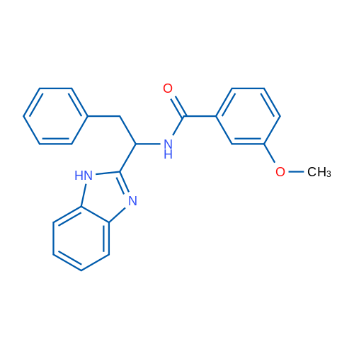 N-[1-(1H-1,3-Benzodiazol-2-yl)-2-phenylethyl]-3-methoxybenzamide 1g