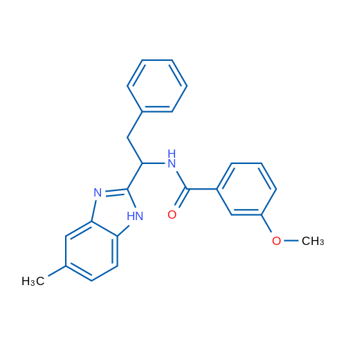 3-Methoxy-N-[1-(5-methyl-1H-1,3-benzodiazol-2-yl)-2-phenylethyl]benzamide 1g