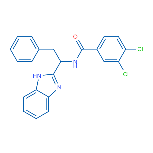 N-[1-(1H-1,3-Benzodiazol-2-yl)-2-phenylethyl]-3,4-dichlorobenzamide 1g