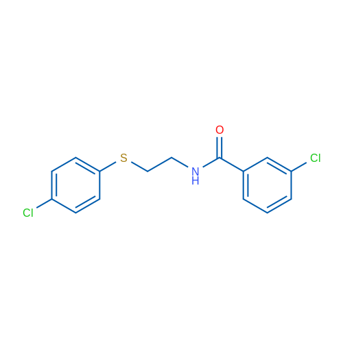 3-Chloro-N-{2-[(4-chlorophenyl)sulfanyl]ethyl}benzamide 1g
