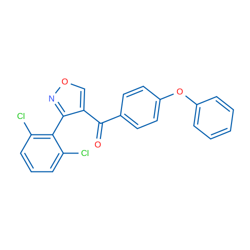 3-(2,6-Dichlorophenyl)-4-(4-phenoxybenzoyl)-1,2-oxazole 1g