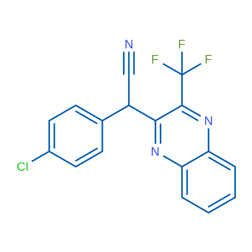 2-(4-Chlorophenyl)-2-[3-(trifluoromethyl)quinoxalin-2-yl]acetonitrile 1g
