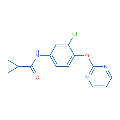 N-[3-Chloro-4-(pyrimidin-2-yloxy)phenyl]cyclopropanecarboxamide 1g