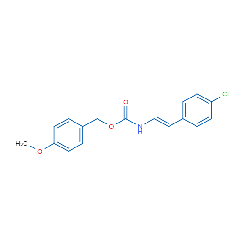 (4-Methoxyphenyl)methyl N-[(E)-2-(4-chlorophenyl)ethenyl]carbamate 1g