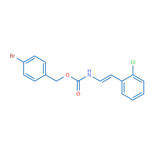 (4-Bromophenyl)methyl N-[(E)-2-(2-chlorophenyl)ethenyl]carbamate 2mg