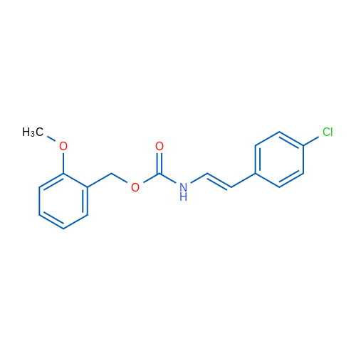 (2-Methoxyphenyl)methyl N-[(E)-2-(4-chlorophenyl)ethenyl]carbamate 1g