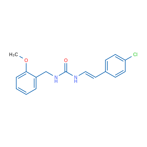 1-[(E)-2-(4-Chlorophenyl)ethenyl]-3-[(2-methoxyphenyl)methyl]urea 1g