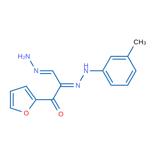 (2E,3E)-1-(Furan-2-yl)-3-hydrazinylidene-2-[2-(3-methylphenyl)hydrazin-1-ylidene]propan-1-one 1g