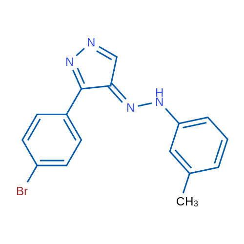 (4E)-3-(4-Bromophenyl)-4-[2-(3-methylphenyl)hydrazin-1-ylidene]-4H-pyrazole 1g